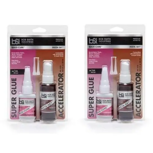 Bob Smith Industries BSI-157H Maxi Cure/Insta-Set Combo Pack (3 oz. Combined),Clear (Тwо Расk) Bob Smith Industries BSI-157H Maxi Cure/Insta-Set Combo Pack (3 oz. Combined),Clear (Тwо Расk)