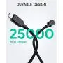 AUKEY USB C to USB C Cable 10ft [100W 20V/5A], USB Type C Cable Braided Nylon Type C Charging Cable Fast Charge for Samsung Galaxy S20/S10/Note10+, Google Pixel 3/4 XL MacBook Pro, iPad Pro, and More