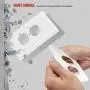 ENERLITES Duplex Receptacle Outlet Wall Plate, Jumbo Outlet Covers, Oversized 1-Gang 5.5'' x 3.5'', Polycarbonate Thermoplastic, 8821O-W, White