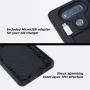 TORU CX PRO Compatible with LG V20 Case - Protective Dual Layer Wallet with Hidden Card Holder + ID Card Slot Hard Cover, Strap & USB Adapter - Orchid Gray