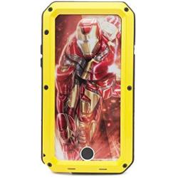 iPhone 6s Plus Case,Marrkey Heavy Duty Shockproof [Tough Armour] Water Resistant Aluminum Alloy Metal Case with Silicone Built-in Screen Dual Layer Protector for Apple iPhone 6 Plus - Yellow