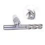 AUTOTOOLHOME 1/8'' 3/16'' 1/4'' 5/16'' 3/8'' 1/2'' high Speed Steel HSS 4 Flute Straight End Mill Cutter 5/32'' 1/16'' Set of 8