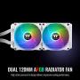 Thermaltake TH240 ARGB Snow Edition AMD/Intel LGA1200 Ready All-in-One Liquid Cooling System 240mm High Efficiency Radiator CPU Cooler CL-W301-PL12SW-A, White