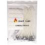 EricX Light 8 inch Candle Wick with Candle Wick Stickers and Candle Wick Centering Device,60 pcs for Candle Making