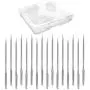 PECULA Sewing Machine Needles, 50 Count, Universal Regular Point for Singer, Brother, Janome, Varmax, Sizes HAX1 65/9, 75/11, 90/14, 100/16, 110/18