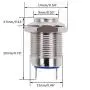 Twidec /12mm 1/2'' Waterproof Silver Metal Shell Momentary Raised Top Push Button Switch DC/AC 36V 2A SPST 1NO Start Button for car Modification Switch(Quality Assurance for 1 Years) M-12-T-G