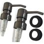 Soap Dispenser Pump Replacement / Liquor Bottle Soap Pumps, Gun Metal Bronze Soap Pumps with Collar Rings - 2 Pack Soap Dispenser Pump Replacement / Liquor Bottle Soap Pumps, Gun Metal Bronze Soap Pumps with Collar Rings - 2 Pack