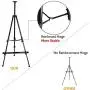 T-Sign 72 Tall Display Easel Stand, Aluminum Metal Tripod Art Easel Adjustable Height from 22-72”, Extra Sturdy for Table-Top/Floor Painting, Drawing and Display with Bag, Black T-Sign 72 Tall Display Easel Stand, Aluminum Metal Tripod Art Easel Adjustable Height from 22-72”, Extra Sturdy for Table-Top/Floor Painting, Drawing and Display with Bag, Black