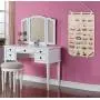 BB Brotrade Hanging Jewelry Organizer,Single Side 32 Clear PVC Pockets Wall Jewelry Storage with 2 Metal Hooks for Holding Jewelries (Beige) BB Brotrade Hanging Jewelry Organizer,Single Side 32 Clear PVC Pockets Wall Jewelry Storage with 2 Metal Hooks for Holding Jewelries (Beige)