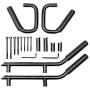AUTOSAVER88 Front & Rear Grab Handles Roll Bar Steel Grip Compatible with Jeep Wrangler 2007-2018 JK JKU Unlimited Sports Rubicon Sahara 4 Doors (Black)