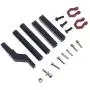JVSISM Metal Rear Bumper with Trailer Hitch for 1/10 RC Crawler Car TRX4 Axial SCX10 III AXI03007 Upgrade Parts,Black