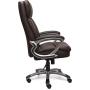 Serta Big & Tall Executive Office Chair High Back All Day Comfort Ergonomic Lumbar Support, Bonded Leather, Brown