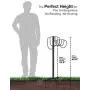 Artigarden Freestanding Garden Hose Holder Hanger, Heavy Duty Metal Water Hose Storage Stand Rack Artigarden Freestanding Garden Hose Holder Hanger, Heavy Duty Metal Water Hose Storage Stand Rack