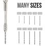 Topwon Pin Vise for Resin Casting Molds Hand Drill Bits Set Resin Drill Pin Vise Drill, 10 Pcs Mini Twist Drill Bits 2Pcs Tweezers for Jewelry Metal Wood Model Making, Micro Drill Bits DIY Drilling