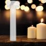 HEEPDD Candle Molds, Transparent Plastic Church Tip Candle Making Mold with Metal Cover for DIY Homemade Candles(2.5x15cm)