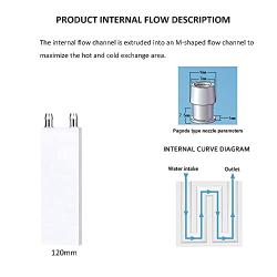 Clyxgs Aluminum Water Cooling Block,Liquid Cold Water Plate Heat Sink Water-Cooled Exchanger Head semiconductor Refrigeration Sheet CPU Graphics Radiator Heatsink Endothermic Head (40 x 80 x 12mm)2pcs