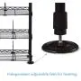 Atlantic Maxsteel 5 Tier Shelving - Heavy Gauge Steel Wire Media Shelving for 275 CDs,152 DVDs, Blu-ray or Games PN3010 in Black