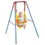 HONEY JOY Toddler Swing Set, Heavy Duty Metal A-Frame Swing Stand & High Back Baby Swing Seat with Safety Harness & Handrails, Indoor Outdoor Hanging Swing Set for Kids Boys Girls HONEY JOY Toddler Swing Set, Heavy Duty Metal A-Frame Swing Stand & High Back Baby Swing Seat with Safety Harness & Handrails, Indoor Outdoor Hanging Swing Set for Kids Boys Girls