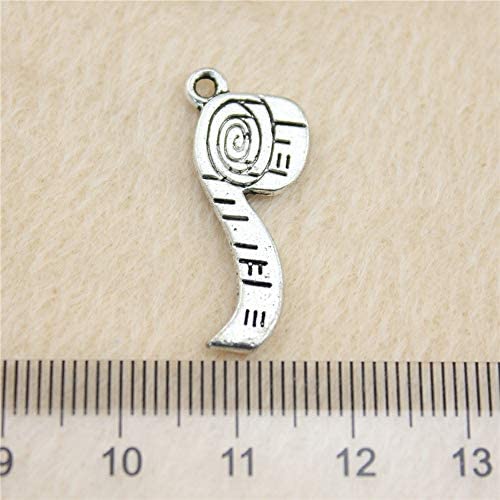 WYSIWYG 40 Pieces Charm Metal Charms for Bracelet Toilet Paper Roll Paper Ribbon 27x11mm Womens Jewelry Earrings Bracelet Female