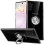 Galaxy Note 10+ Plus/5G Case, Anti Scratch Soft TPU Clear Case with 360 Degree Rotation Finger Ring Kickstand [Work with Magnetic Car Mount] for Samsung Galaxy Note 10+ Plus,Clear