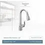 Moen 7594EWBL Arbor Motionsense Wave Sensor Touchless One Handle Pulldown Kitchen Faucet Featuring Power Clean, Matte Black