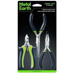 Metal Earth 3-Piece Tool Set - Clipper - Flat Nose Pliers - Needle Nose Pliers