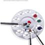 COMIART Metal 10 Well Round Artist Watercolours Paint Mixing Palette Tray,Pack of 2