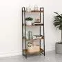 IRONCK Industrial Bookshelf 4-Tier, Bookcase 60'' H Ladder Shelf, Storage Shelves Rack Shelf Unit, Accent Furniture Metal Frame, Home Office Furniture for Bathroom, Living Room, Vintage Brown IRONCK Industrial Bookshelf 4-Tier, Bookcase 60'' H Ladder Shelf, Storage Shelves Rack Shelf Unit, Accent Furniture Metal Frame, Home Office Furniture for Bathroom, Living Room, Vintage Brown