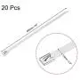 uxcell 24 Inch Stainless Steel Cable Zip Ties 0.3 Inch Width Metal Exhaust Wrap 20pcs uxcell 24 Inch Stainless Steel Cable Zip Ties 0.3 Inch Width Metal Exhaust Wrap 20pcs