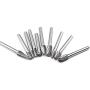 YUFUTOL Carbide Burrs Set 10pcs Double Cut Solid Carbide Rotary Burr Set 1/4 Inch Shank for Die Grinder Drill,Metal Carving, Polishing,Engraving,Drilling