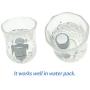 FAYALA Waterproof Aluminum Pill Case Box Aluminum Pill Container Metal Pill Box Case (Blue and Gray)