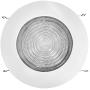 [4-Pack] 6'' White Metal Shower Trim with Fresnel Glass Lens - for Wet Locations - for 6'' Recessed Can Lights - UL Listed (White-Fresnel (4-Pack))