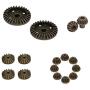 ZYCST 12T 24T 30T Motor Driving Gear Planet Gear Differential Gear Combo Set for WLtoys 12428 12423 1/12 RC Car Upgrade Parts (16 PCS)