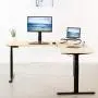 VIVO Black Electric Motor Height Adjustable Corner 3 Leg Standing Desk Frame, Frame Only, Sit Stand Ergonomic L Frame, DESK-V130EB VIVO Black Electric Motor Height Adjustable Corner 3 Leg Standing Desk Frame, Frame Only, Sit Stand Ergonomic L Frame, DESK-V130EB