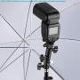 Neewer Photo Studio Heavy Duty Metal Clamp Holder and Cold Shoe Adapter for Clamping Reflector or Mounting Speedlite Flash and Umbrella on Light Stand