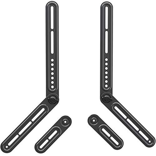 Mounting Dream Soundbar Mount Sound Bar TV Bracket for Mounting Above or Under TV Fits Most of Sound Bars Up to 22 Lbs, with Detachable Long and Short Extension Plates MD5420