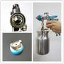 SHININGEYES Professional HVLP Siphon Feed Spray Gun 1L Non-drip Paint Cup with Nozzle Tip Size 1.7mm
