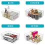 Wire Baskets For Storage, iSPECLE Metal Wire Baskets Organizing Bins Storage Baskets with Handles for Kitchen Bedroom Cabinets Pantry Bathroom Laundry Room Closet Garage - 4 Pack