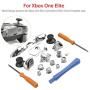 18-in-1 Replaceable Parts Xbox One Elite Controller Accessories Set Controller Parts Compatible Replaceable Sets for Xbox One Elite(Silver)