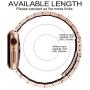 Fullmosa Compatible Apple Watch Band 38mm 40mm 42mm 44mm, Stainless Steel Metal for Apple Watch Bands, 38mm 40mm Rose Gold