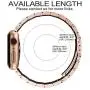Fullmosa Compatible Apple Watch Band 38mm 40mm 42mm 44mm, Stainless Steel Metal for Apple Watch Bands, 38mm 40mm Rose Gold