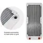 Richer-R Aluminum Radiator,White Heatsink Cooler Cooling Kit,Heat Sink Computer Water Cooling Liquid Heat Exchanger(240mm) Richer-R Aluminum Radiator,White Heatsink Cooler Cooling Kit,Heat Sink Computer Water Cooling Liquid Heat Exchanger(240mm)
