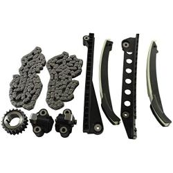 Timing Chain Kit with Tensioner Guides Cover Gaskets Cam Phaser Engine Variable Camshaft Timing Cam Phaser VCT VVTi Actuator Timing Sprocket Bolt Gaskets For Ford TRITON 3-Valve F150 F250 Expedition