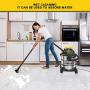 Stanley SL18116 Wet/Dry Vacuum, 6 Gallon, 4 Horsepower, Stainless Steel Tank, 4.0 HP, Silver+Yellow