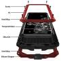 Simicoo Samsung Note 20 Ultra Metal Case with Screen Protector Military Rugged Heavy Duty Shockproof with Stand Camera Protector Full Cover case for Note 20 Ultra (Red)