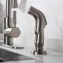 Kitchen Side Sprayer,Kitchen Sink Sprayer Replacement,Kitchen Sink Faucet Sprayer Hose,Kitchen Sprayer Head Replacement,Kitchen Sink Spray Head,Sink Spray Hose, 20 ADAPTERS Available, Brushed Nickel