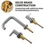 RKF Solid Brass Two Handle Widespread Bathroom Sink Faucet with METAL Pop-up Drain with overflow and CUPC Supply Hoses,CWF028-BN,Brushed Nickel RKF Solid Brass Two Handle Widespread Bathroom Sink Faucet with METAL Pop-up Drain with overflow and CUPC Supply Hoses,CWF028-BN,Brushed Nickel