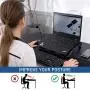 KLIM Wind Laptop Cooling Pad - Support 11 to 19 Inches Laptops, PS4 - [ 4 Fans ] - Light, Quiet Rapid Cooling Action - Ergonomic Ventilated Support - Gamer USB Slim Portable Gaming Stand - Black