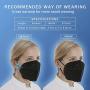 KN95 Face Mask 20 PCS, Included on FDA EUA List, Filter Efficiency≥95%, 5 Layers Cup Dust Mask Against PM2.5 from Fire Smoke, Dust, for Men, Women, Essential Workers(Black)