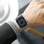 HATALKIN Compatible with Apple Watch Band 44mm Series 6 5 4 SE with Rugged Metal Bumper Case,Men Bands for Apple Watch SE/iWatch Series 6 5 4 44mm Stainless Steel Protective Cases Drop-Proof (shampin